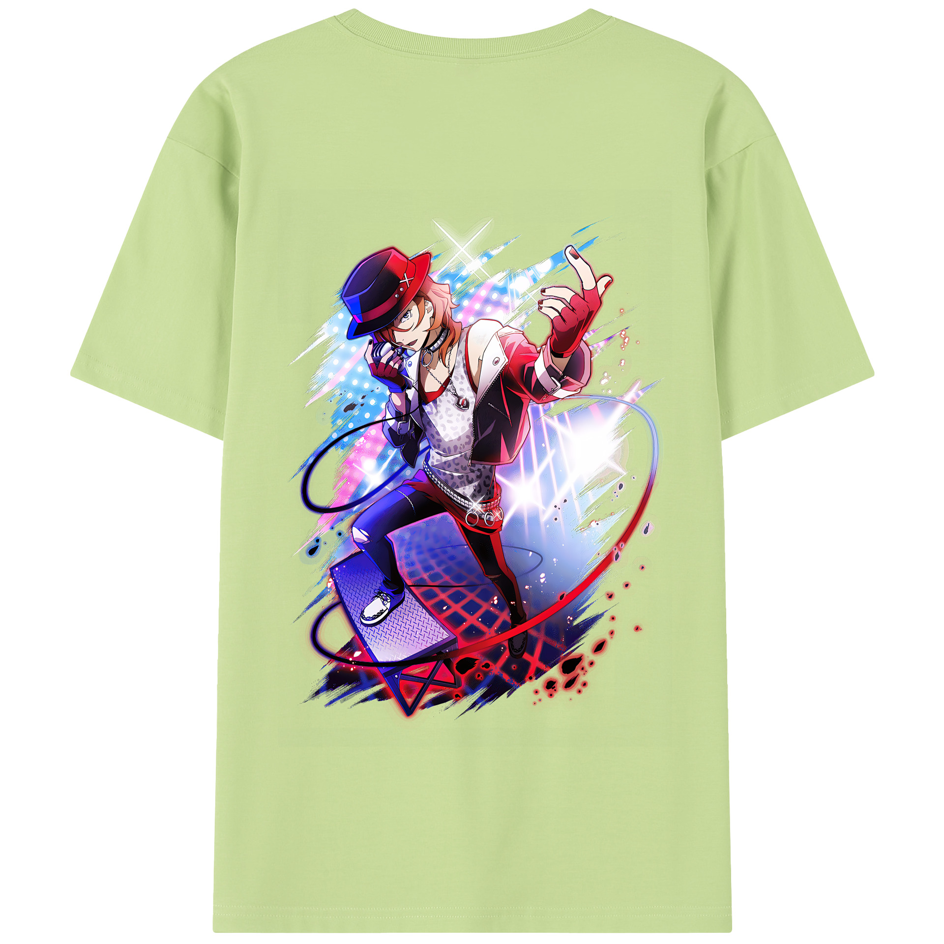 （画像用） 文豪ストレイドッグス Bungo Stray Dogs 綿100％半袖Tシャツ（背面プリント）
